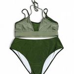 SheIn  Olive Green Bikini Set Photo 0