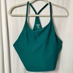 Old Navy Teal Light Support PowerSoft Racerback Longline Sports Bra Size XL Photo 0