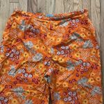 Marsh Landing  11 Orange Floral Wide Leg Pants.  Size 22W Photo 1