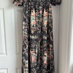 Selkie Night in Paris Hampton Puff Sleeve Jumpsuit Black Size L Photo 1