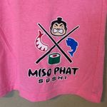 Bella Canvas Miso Phat Maui sushi neon pink V neck shirt size M Photo 2
