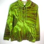 Jilian Nicole 1X Tropical Jungle Hoodie Plus Green Photo 0