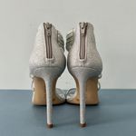 Gianni Bini Shawn Sparkle Embellished Silver Strappy Dress Sandal Heels Photo 5