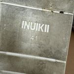 Anthropologie Inuikii Chain Velvet Strap Platform Slide Sandals Tan Size 41/11   Photo 8