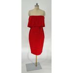 Likely NWT Strapless Ruffle Driggs Dress in Scarlet
Red Sz 8 $178 Photo 5