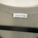 Garnet Hill Embroidered Top Organic Cotton Green Boho Peasant Style M Photo 1