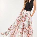 High Waist Wide Leg Printed Palazzo Pants Size L Photo 0