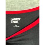 Lands' End  Womens Long Sleeve T-Shirts Combo Pack Red & Black Size L Cotton Blend Photo 2