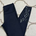 Beyond Yoga  Black High Waist Midi Leggings Shine Applique Detail, size small Photo 0