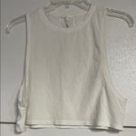 Lululemon WOMENS WHITE CROPPED TANK TOP 4 Photo 1