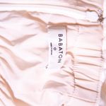 Babaton Aritzia Altamiro Strapless Ruffle Straight Leg Ankle Crop Jumpsuit Ivory Photo 1