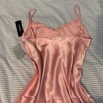 Bebe  Lace Trim Satin Slipdress Photo 7