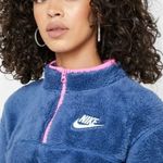 Nike SPORTSWEAR SHERPA PLUSH FLEECE ZIP CROP SWEATSHIRT SIZE 1X Photo 2