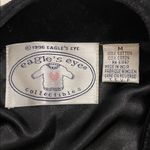 Eagle Eye Vintage 90s Holiday Evening Black Velvet Vest Womens Size Medium Photo 1