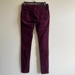 AG Adriano Goldschmied Corduroy The Leggings Super Skinny Jeans Wine Size 26R Photo 4