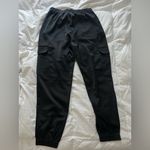 Divided Black satin cargo joggers Photo 1