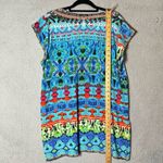 Sakkas Cover Up Womens OS Blue Multi Color V Neck Beach Dress Rhinestones NEW Size undefined Photo 4