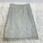 Silver Lace Skirt Formal Cocktail Attire Sz 4 Photo 0