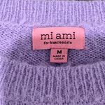 Mi ami from francesca’s Lavender Argyle Sweater Size M Purple Size M Photo 4