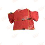 H&M Burnt Orange Ruffle Sleeve Blouse, Women's Size 6 Top, Casual Elegant Party Photo 3