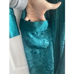 Victoria's Secret Vintage Robe Small Satin Damask Emerald Green Elegant Old Money Photo 5