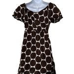 La Blanca  By Rod Beattie Brown Polka Dot Cap Sleeve Swim Cover Up Dress Medium Photo 6