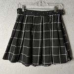 Hot Topic Skirt Women M Black Plaid Pleated Belted School Girl Grunge 90s Skater Photo 2