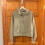 Boutique Brand Size Medium 1/4 Zip Blue Pullover Athleisure Sweatshirt Photo 1