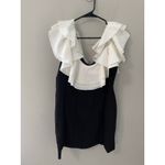 STAUD New  Kiara off-shoulder ruffled minidress Size 14 Photo 1