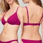 Cuup The Plunge Orchird Bikini Swim Top Size M Photo 2