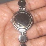 RARE Pierre Nicol 25mm Rhinestones Embedded Bezel Bracelet Stainless Steel Watch Silver Photo 7