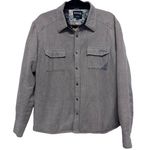 Billabong tweed straight fit button down Any time shacket size Large sherpa Photo 0