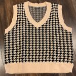 Houndstooth Vest Tan Size L Photo 0