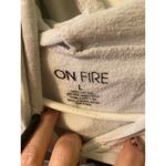 On Fire  white graphic love sweatshirt size large Photo 4
