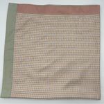 Jim Thompson Silk Scarf Woven Pastel 41" x 41" Pink Blue Yellow Green Border Photo 14