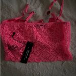 Haute Monde  Neon Pink Lace Bustier Photo 1