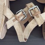DV Dolce Vita Raffia Mayda Woven Platform Heeled Sandal Ankle Strap Size 9.5 Tan Photo 10