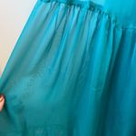 Mac Duggal  67911 Ruffle Strap Lace Up Cut Out Gown Turquoise 10 Photo 6