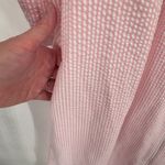 Miss Elaine Full Zip Robe Womens M Pink White Seersucker Cotton Blend VTG Pink Size M Photo 6