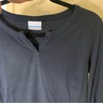 Columbia Black Waffle Henley Long Sleeve Size Small Photo 5
