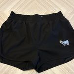 GOAT USA Black Women's Athletic Shorts with Blue Logo Size S Photo 0