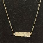 Sparkly Stone Bar Necklace Gold Photo 0