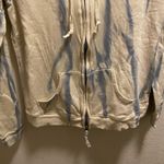 Free People We The Free Off White & Blue Tie Dye Lace Cross Hoodie Size L New Photo 3