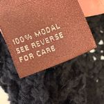 525 America  Black Crochet Open Knit Y2K Boho Layering Top Minimalist S Photo 4