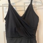 Lands End Swim Dress Women’s VNeck Tulip Wrap Sz MED (10 Photo 3