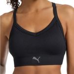 Puma Truth or Dare Ribbed Seamless Sports Bra - Size L - Purple - NWT Photo 1