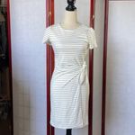 Ann Taylor New NWT  Off White and Navy Blue Striped Dress Photo 1