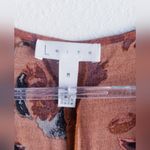 Leith  Nordstrom Rack Floral Autumn Rust Belle Sleeve Wrap Dress Photo 8