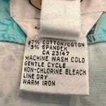 Talbots Stretch Cotton Maxi Wrap Skirt Turquoise Tropical Floral Size 12 NWOT Photo 9