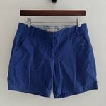 J.Crew Chino Bermuda Cotton Navy Classic Flat Front Shorts Size 4 Photo 1